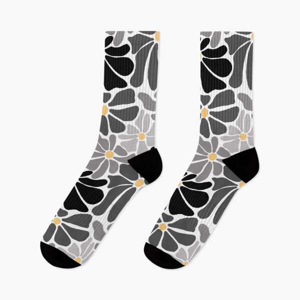 Item preview, Monochrome Abstract Floral designed and sold by Gradasee.