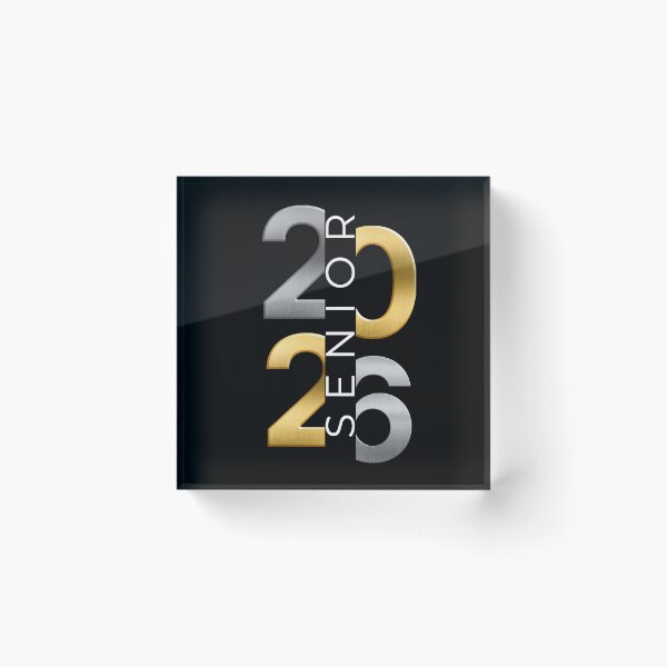 Item preview, Senior 2026 Silver and Gold Vertical designed and sold by Seeshellspace Designs.