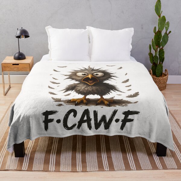 Item preview, Funny F-Caw-F Rooster Chicken Pun Meme Viral Humor Quote designed and sold by merlinnears.