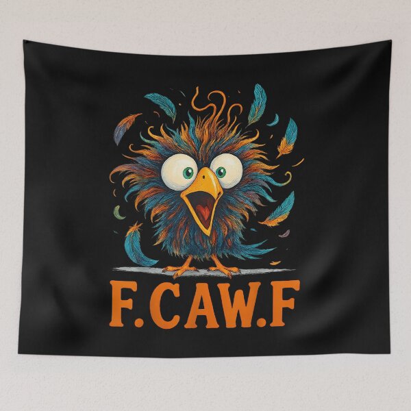Item preview, Funny F-Caw-F Rooster Chicken Pun Meme Viral Humor Quote designed and sold by merlinnears.
