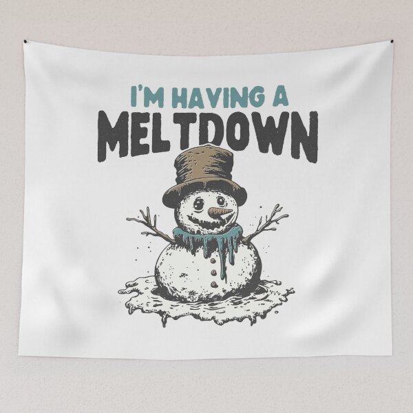 Item preview, I’m Having a Meltdown – Funny Snowman Christmas Design designed and sold by sapnaela.