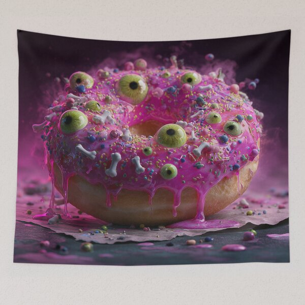 Item preview, Ghastly Glaze: Eyeball Donut designed and sold by ArgentoArt.