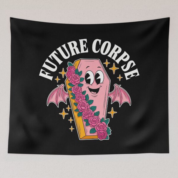 Item preview, Future Corpse Coffin Art Spooky Cute Goth Humor Design designed and sold by VividDripCo.