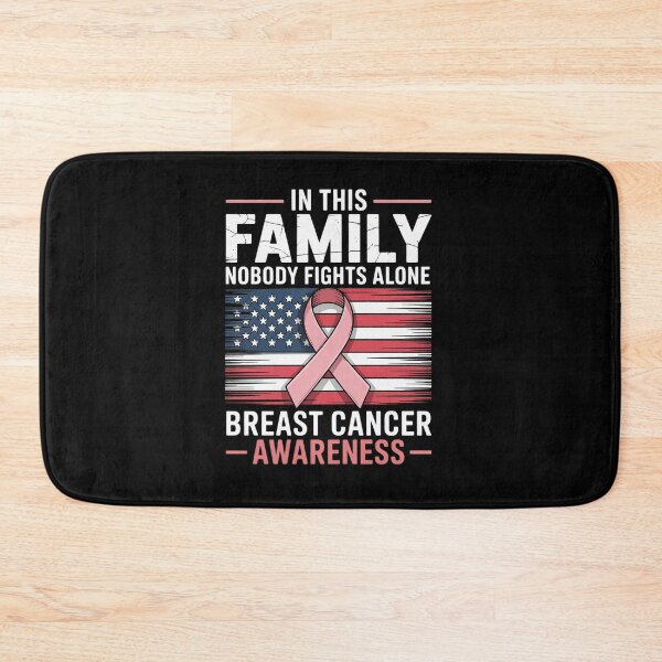 Item preview, Breast Cancer Awareness Us Flag Family Support designed and sold by MinaReinger.