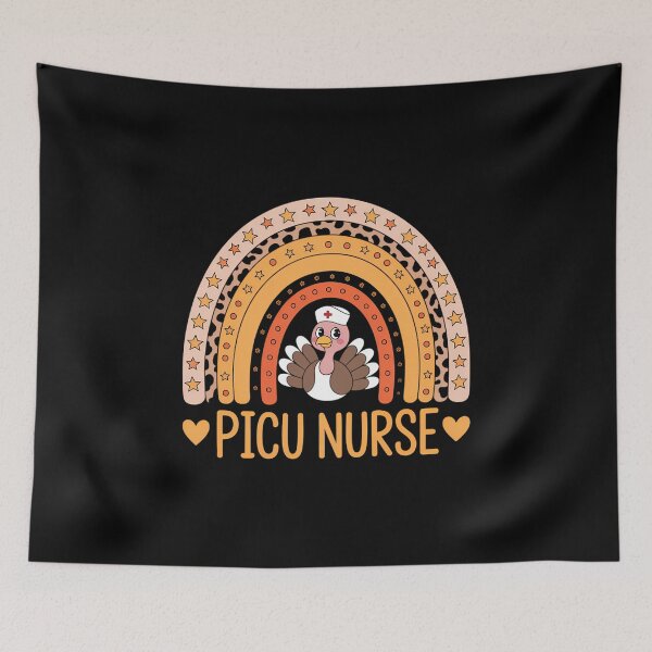 Item preview, Turkey Nurse Leopard Thanksgiving PICU Nurse Rainbow designed and sold by KingsLife1994.