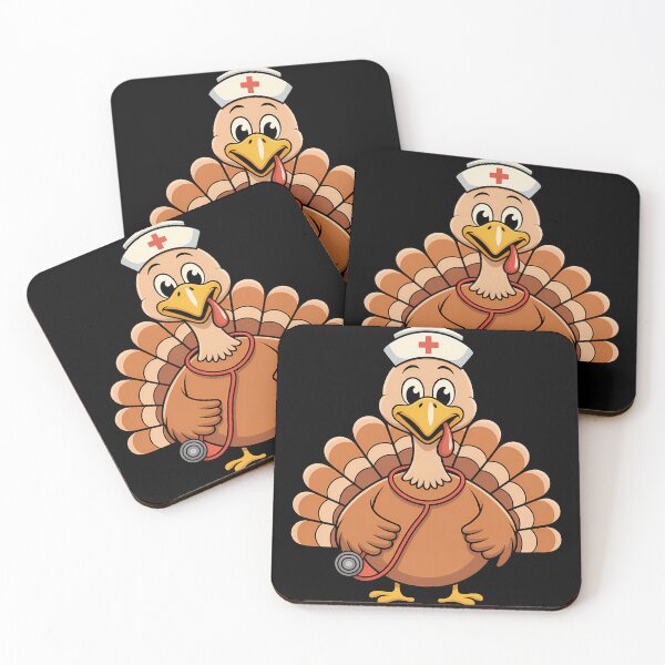 Item preview, Turkey Nurse Stethoscope Thanksgiving Fall Scrub designed and sold by KingsLife1994.