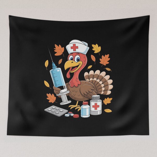 Item preview, Turkey Nurse Thanksgiving Fall Scrub Nursing designed and sold by KingsLife1994.