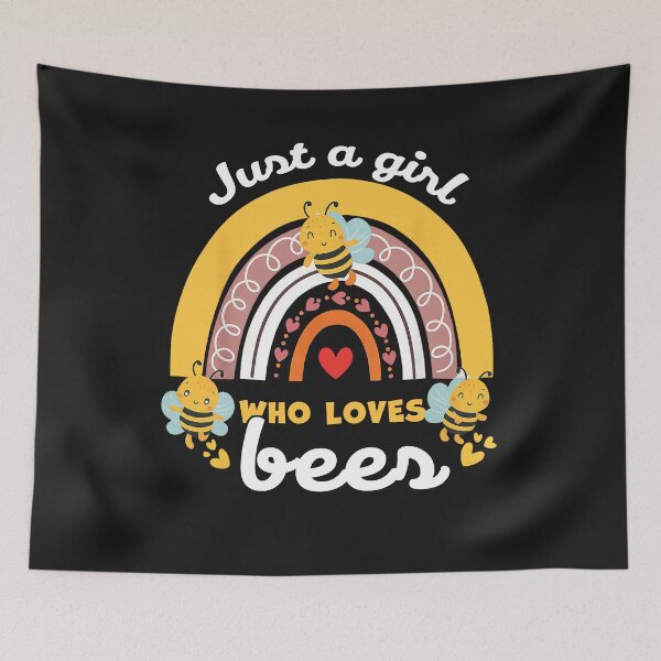 Item preview, Just a Girl Who Loves Bees Rainbow Design designed and sold by LashondaGreen89.