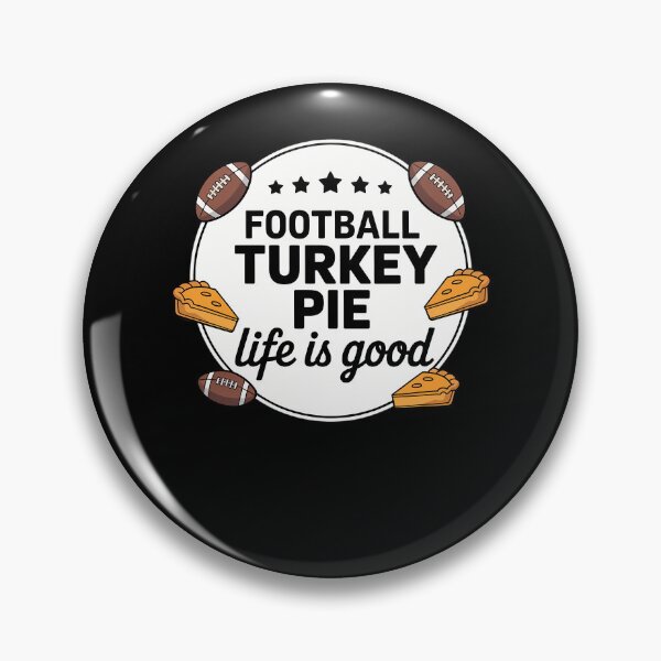 Item preview, Turkey Pie Football Pumpkin Pie Thanksgiving Day designed and sold by KingsLife1994.