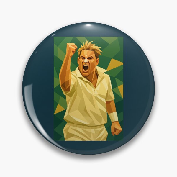 Item preview, Shane Warne Australian Cricket Legend Vector Art  designed and sold by KingsburyOlga.