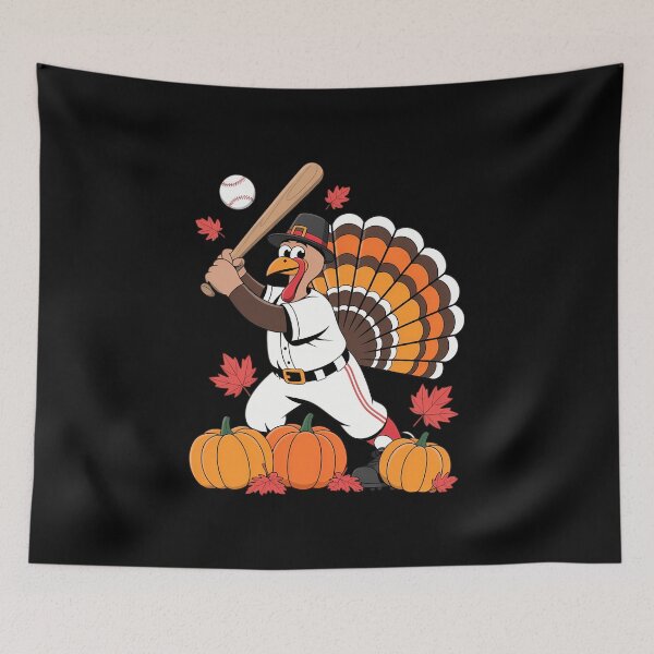 Item preview, Turkey Playing Baseball Thanksgiving Baseball Player designed and sold by KingsLife1994.