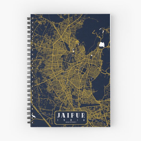 Item preview, Jaipur City Map of Rajasthan, India - Gold Art Deco designed and sold by deMAP.