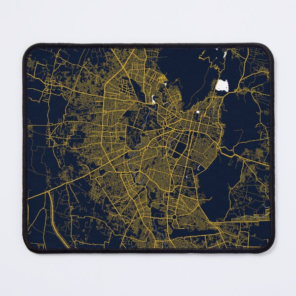 Item preview, Jaipur City Map of Rajasthan, India - Gold Art Deco designed and sold by deMAP.