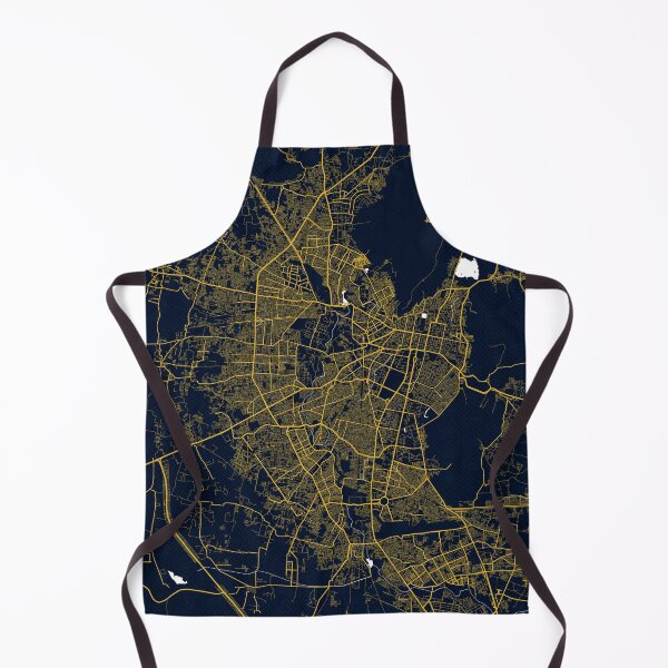 Item preview, Jaipur City Map of Rajasthan, India - Gold Art Deco designed and sold by deMAP.