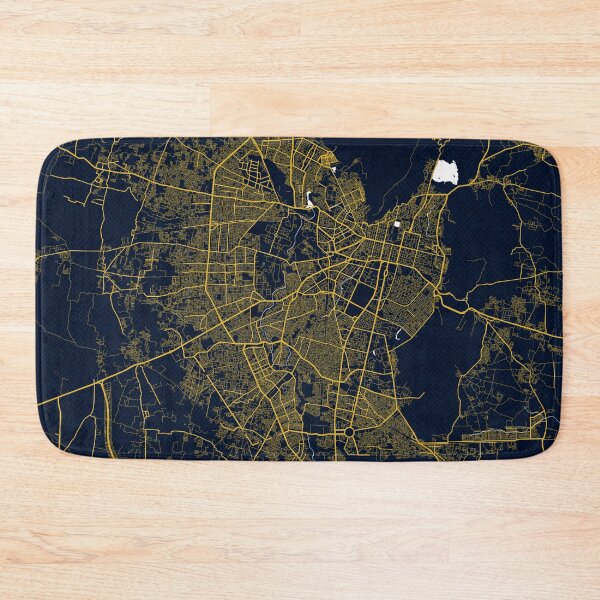 Item preview, Jaipur City Map of Rajasthan, India - Gold Art Deco designed and sold by deMAP.