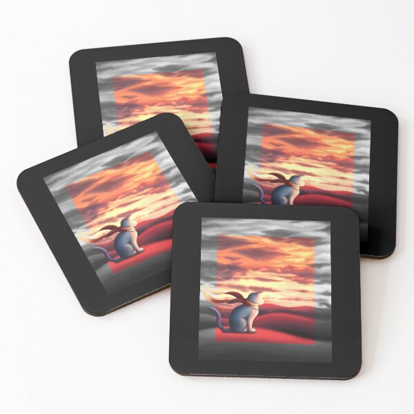 Item preview, Sunset Framed with a Cat Watching designed and sold by KyorusKonran.