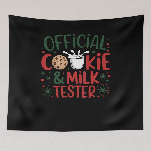 Item preview, Official Cookie & Milk Tester Funny Christmas designed and sold by DrewLeuschke.