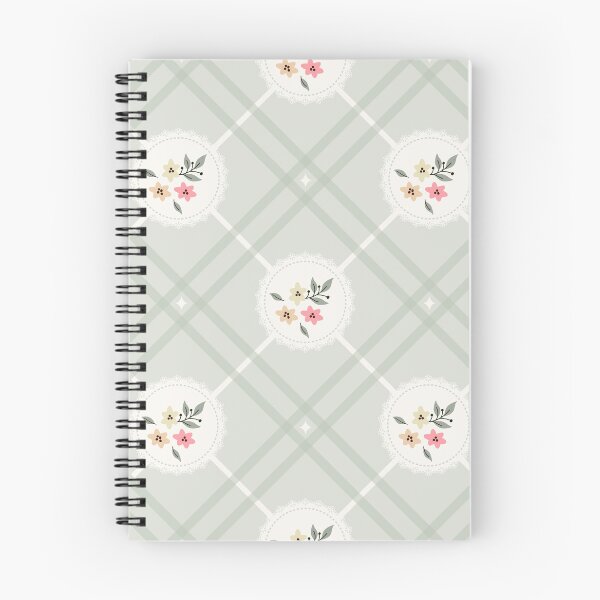 Item preview, Green Plaid Floral Cottagecore Print designed and sold by RowanDraco.