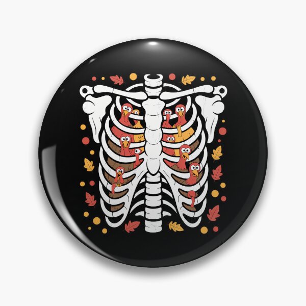 Item preview, Turkey Rib Cage Thanksgiving Day Funny Skeleton Fall Autumn designed and sold by KingsLife1994.
