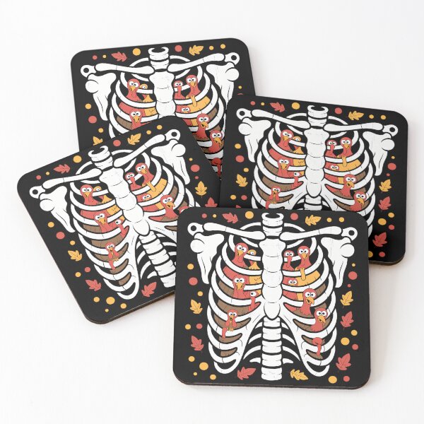 Item preview, Turkey Rib Cage Thanksgiving Day Funny Skeleton Fall Autumn designed and sold by KingsLife1994.