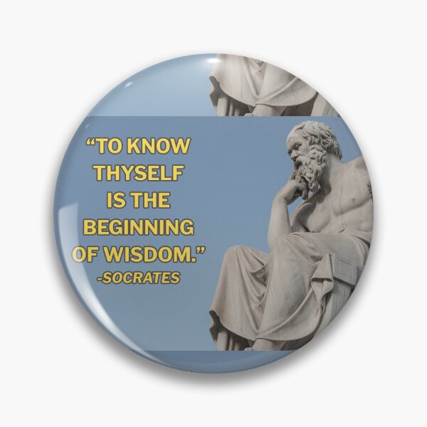 Item preview, "TO KNOW THYSELF IS THE BEGINNING OF WISDOM" -Socrates designed and sold by REALiTY WiTHiN.