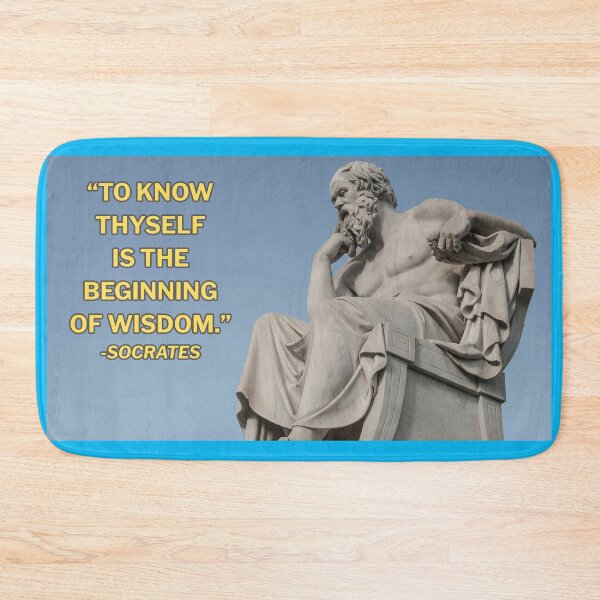 Item preview, "TO KNOW THYSELF IS THE BEGINNING OF WISDOM" -Socrates designed and sold by REALiTY WiTHiN.