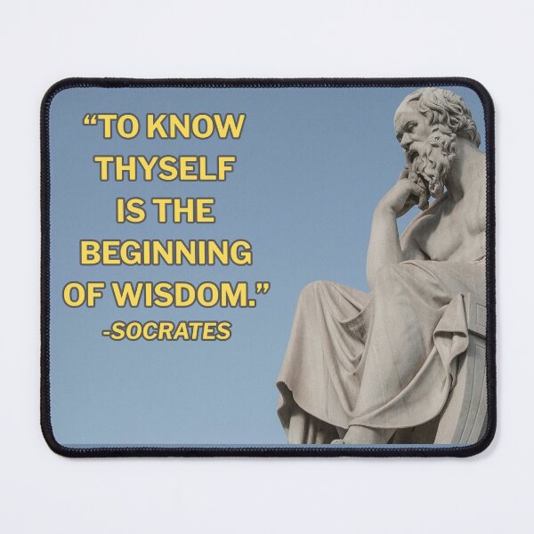 Item preview, "TO KNOW THYSELF IS THE BEGINNING OF WISDOM" -Socrates designed and sold by REALiTY WiTHiN.