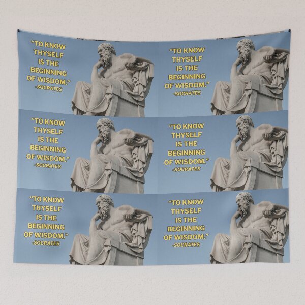 Item preview, "TO KNOW THYSELF IS THE BEGINNING OF WISDOM" -Socrates designed and sold by REALiTY WiTHiN.