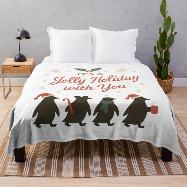 Item preview, It’s a Jolly Holiday with You – Vintage Christmas Penguins designed and sold by Zippitydodads.