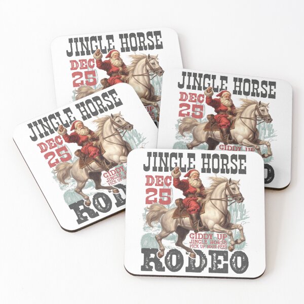 Item preview, Jingle Horse Rodeo – Cowboy Santa Christmas Design designed and sold by sapnaela.