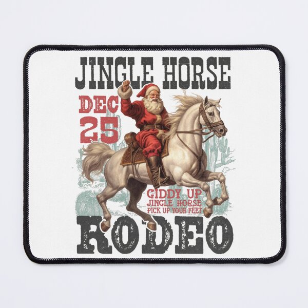 Item preview, Jingle Horse Rodeo – Cowboy Santa Christmas Design designed and sold by sapnaela.