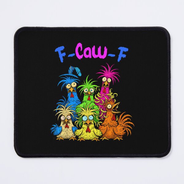 Item preview, Funny Sarcastic F-Caw-F Crazy Chicken Humor Design designed and sold by merlinnears.