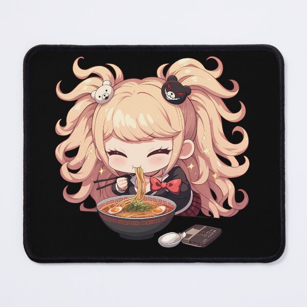 Item preview, Junko Enoshima Enjoying Ramen Danganronpa Anime Girl Kawaii designed and sold by Raslbazola.