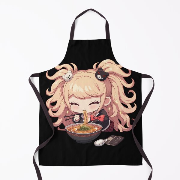 Item preview, Junko Enoshima Enjoying Ramen Danganronpa Anime Girl Kawaii designed and sold by Raslbazola.