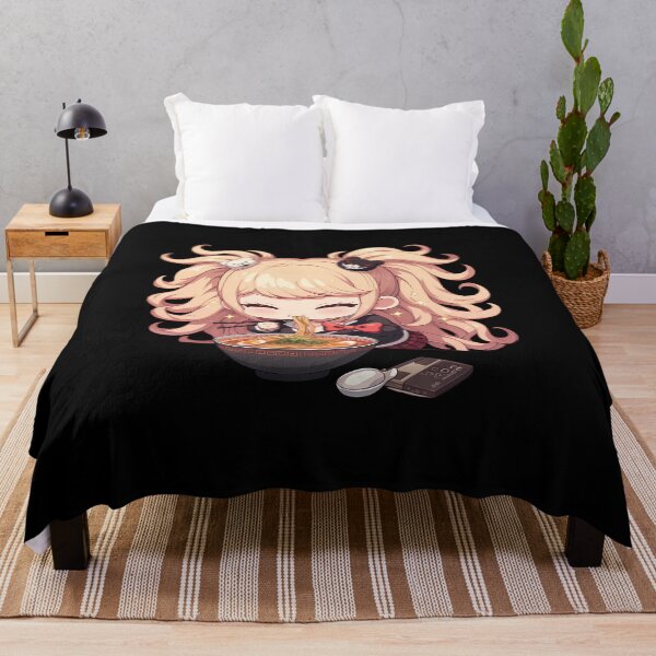 Item preview, Junko Enoshima Enjoying Ramen Danganronpa Anime Girl Kawaii designed and sold by Raslbazola.