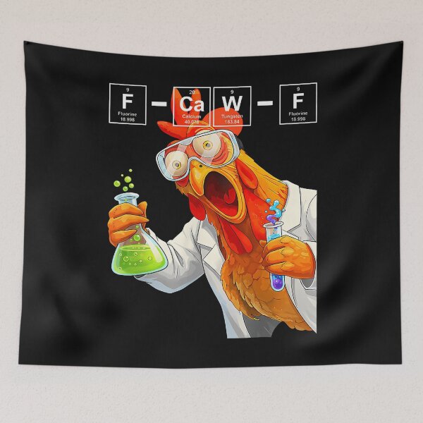 Item preview, Chemistry F-Caw-F Chicken Scientist Periodic Table Elements designed and sold by merlinnears.