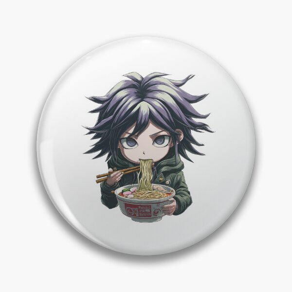 Item preview, Kokichi Ouma Eating Ramen Danganronpa Anime Kawaii designed and sold by Raslbazola.