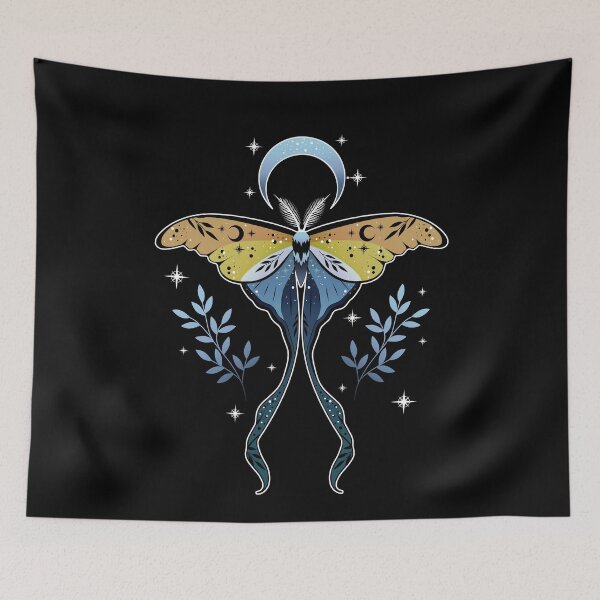 Item preview, Aroace Luna Moth LGBT Asexual Aromantic Pride Flag designed and sold by Clara Hollins.