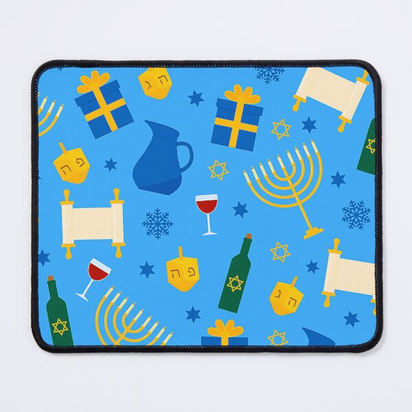 Item preview, Hanukkah Menorahs, Gifts, Torah Scrolls, and Wine Pattern designed and sold by DEC02.