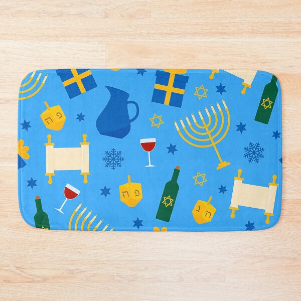 Item preview, Hanukkah Menorahs, Gifts, Torah Scrolls, and Wine Pattern designed and sold by DEC02.