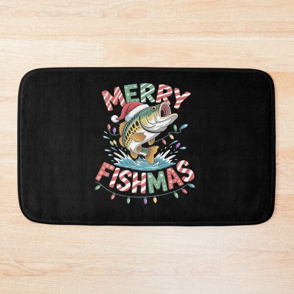 Item preview, Merry Fishmas Santa Fishing Funny Fisherman Christmas designed and sold by RayArmstrong.