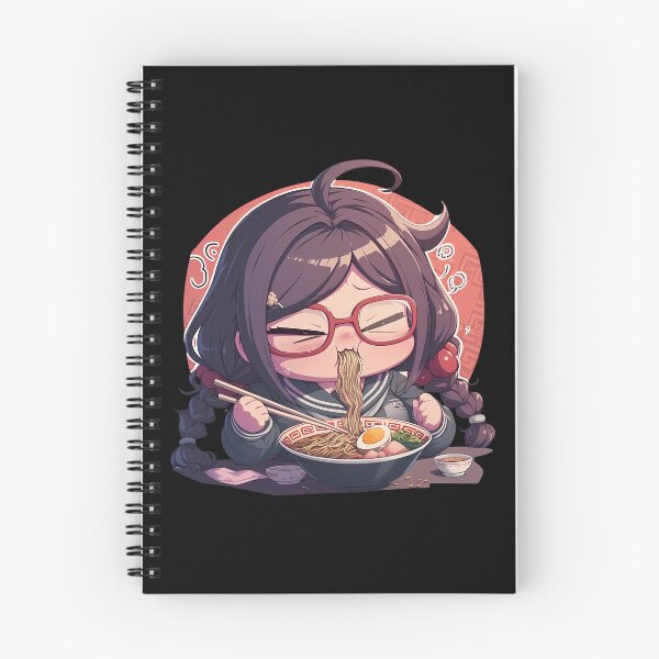 Item preview, Toko Fukawa Eating Ramen Danganronpa Anime Girl Kawaii designed and sold by Raslbazola.