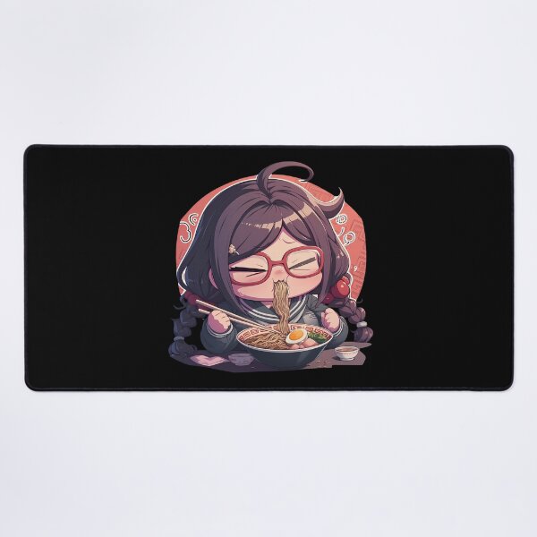 Item preview, Toko Fukawa Eating Ramen Danganronpa Anime Girl Kawaii designed and sold by Raslbazola.