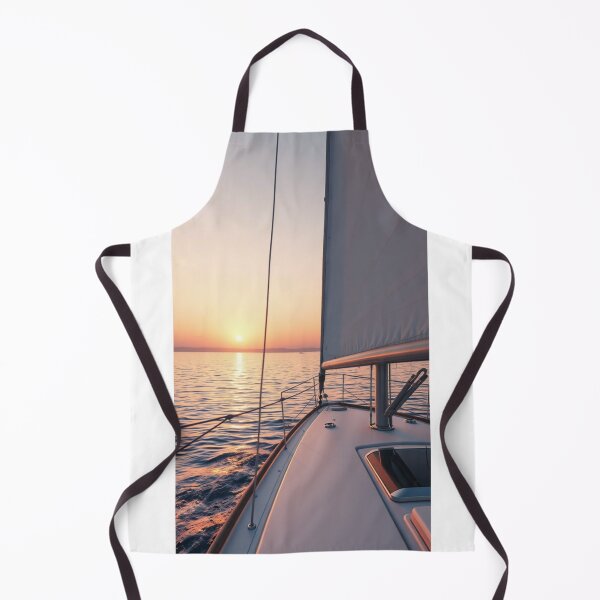 Item preview, Soft Glow Sunset Sail | Luminous Golden Hour on the Water designed and sold by Jade Ado.