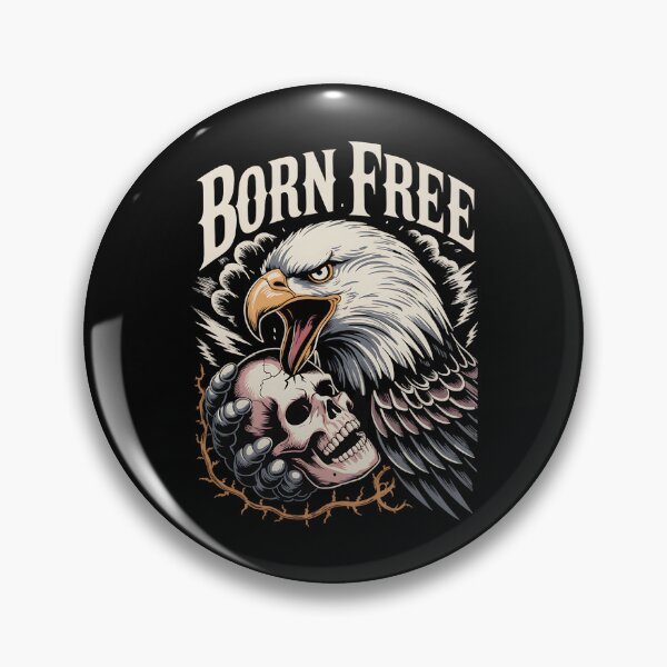 Item preview, Born Free – Majestic Horror Eagle Skull Freedom designed and sold by Taans-Creation.