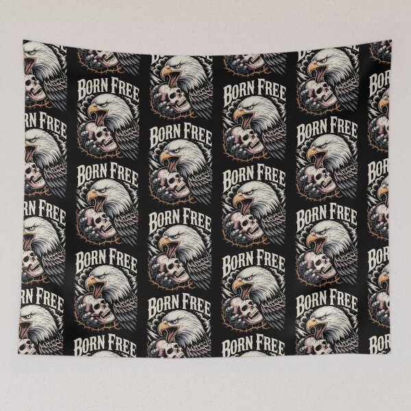 Item preview, Born Free – Majestic Horror Eagle Skull Freedom designed and sold by Taans-Creation.