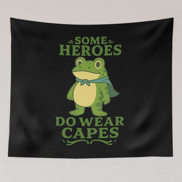 Item preview, Some Heroes Do Wear Capes , Portland Frog  designed and sold by YourgiftShop.