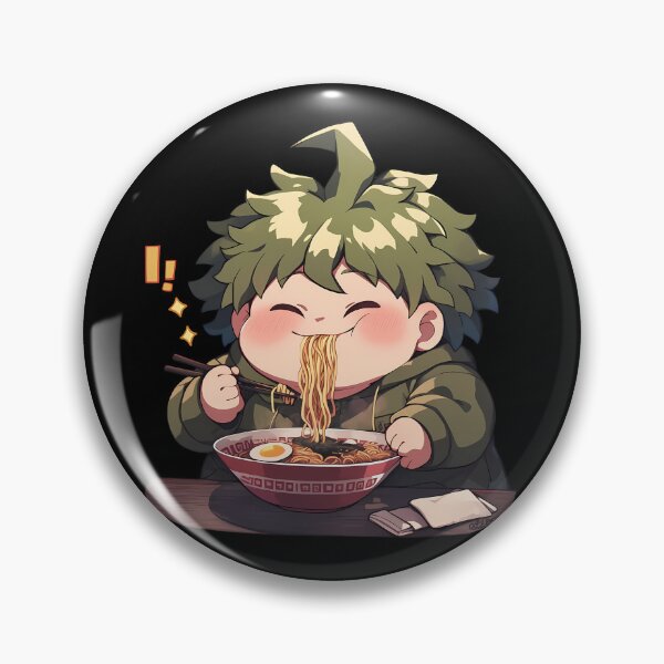 Item preview, Rantaro Amami Slurping Delicious Ramen Danganronpa Anime Kawaii Style designed and sold by Raslbazola.