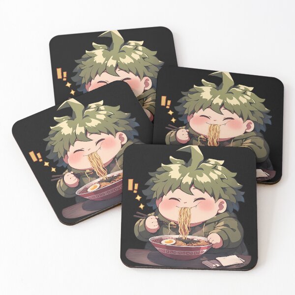 Item preview, Rantaro Amami Slurping Delicious Ramen Danganronpa Anime Kawaii Style designed and sold by Raslbazola.