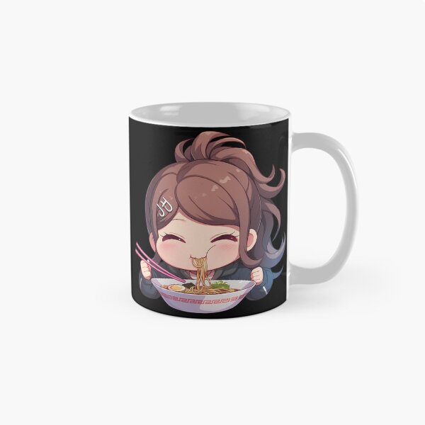 Item preview, Aoi Asahina Eating Ramen Joyfully Danganronpa Anime Kawaii Chibi designed and sold by Raslbazola.